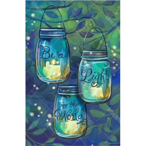 Three Bottles 5D DIY Paint By Diamond Kit