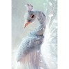 White Peacock 5D DIY Paint By Diamond Kit