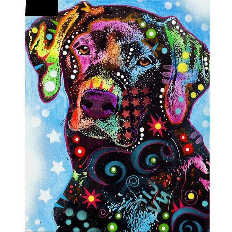 Colorful Dog 5D DIY ...