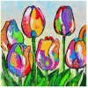 Watercolour Tulips 5D DIY Paint By Diamond Kit
