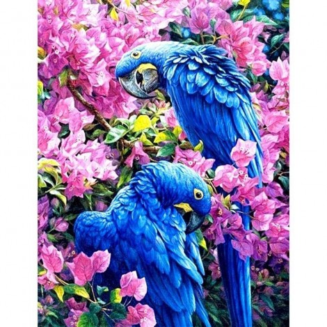COlorful Parrots 5D DIY Paint By Diamond Kit