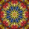 Red Religion Mandala Mosaic 5D DIY Paint By Diamond Kit