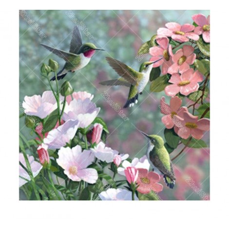 Three Birds 5D DIY Paint By Diamond Kit