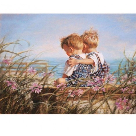 Two Baby Boys 5D DIY Diamond Painting