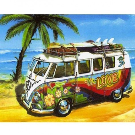 Boho Van  5D DIY Paint By Diamond Kit