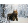 Snow Forest Bear 5D DIY Paint By Diamond Kit