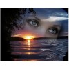 Beautiful Sea Eyes 5D DIY Paint By Diamond Kit