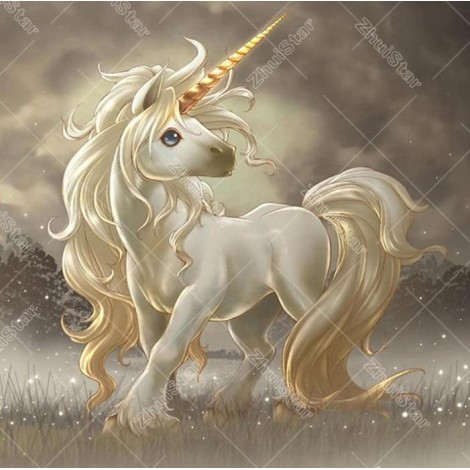 Baby Unicorn 5D DIY Paint By Diamond Kit