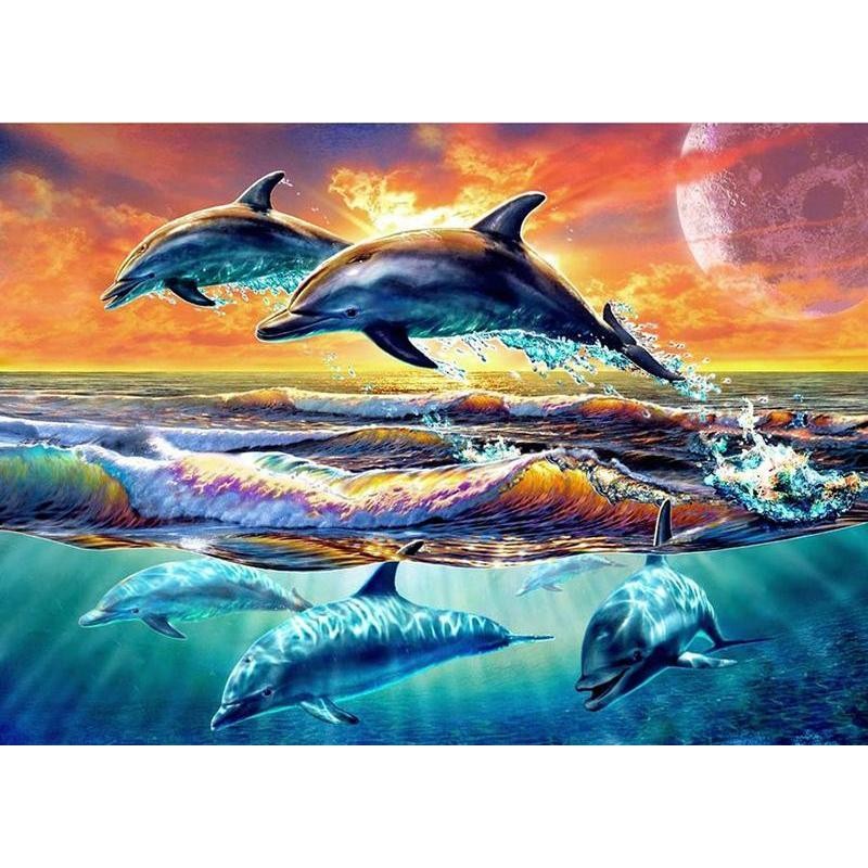 Dolphin Sunset 5D DI...