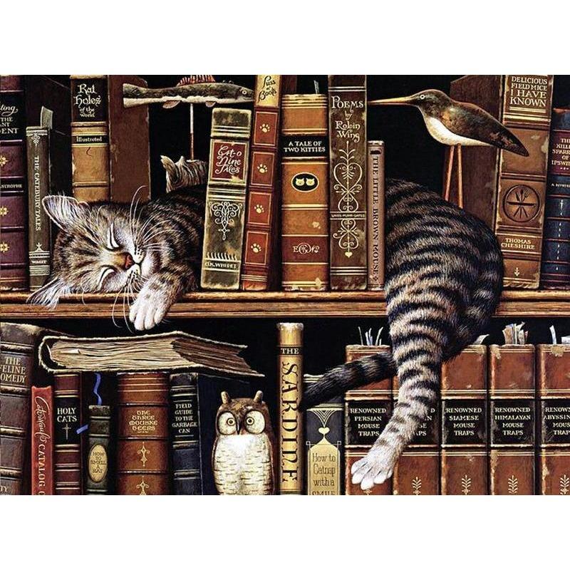 Bookcase Cat 5D DIY ...