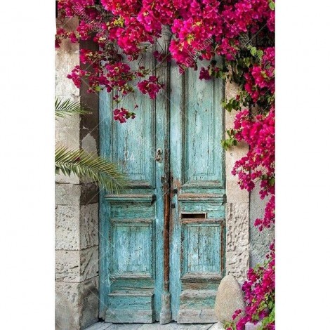 Amazing Flower Door 5D DIY Paint By Diamond Kit