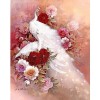 White Peacocks 5D DIY Paint By Diamond Kit
