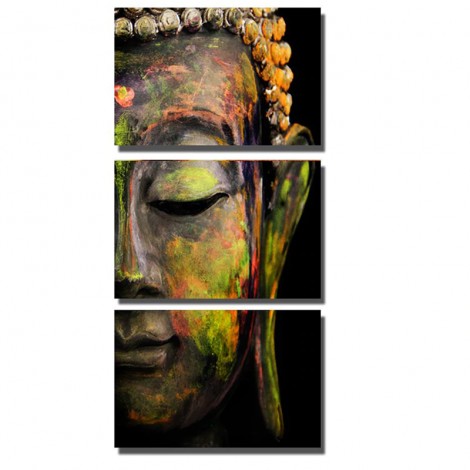 3pcs Abstract Buddha 5D DIY Paint By Diamond Kit