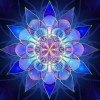 Blue And Pink Religion Mandala 5D DIY Paint By Diamond Kit