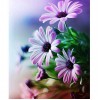 Beautiful Purple Flowers 5D DIY Paint By Diamond Kit