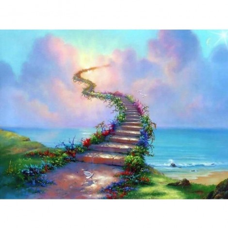 Beautiful Sea Ladder To The Sky 5D DIY Paint By Diamond Kit