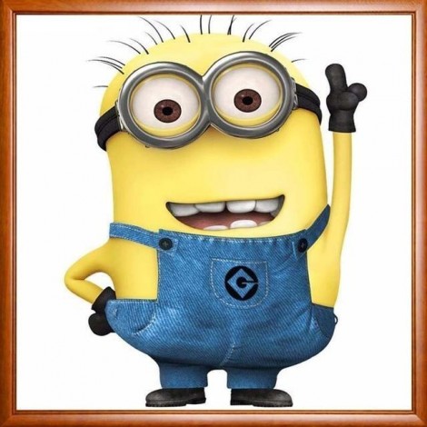 Bob The Minion Cartoon Character 5D DIY Paint By Diamond Kit