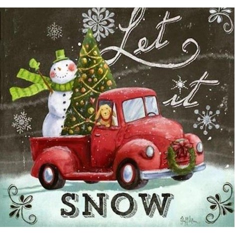 Snowman & Christmas Tree 5D DIY Diamond Painting