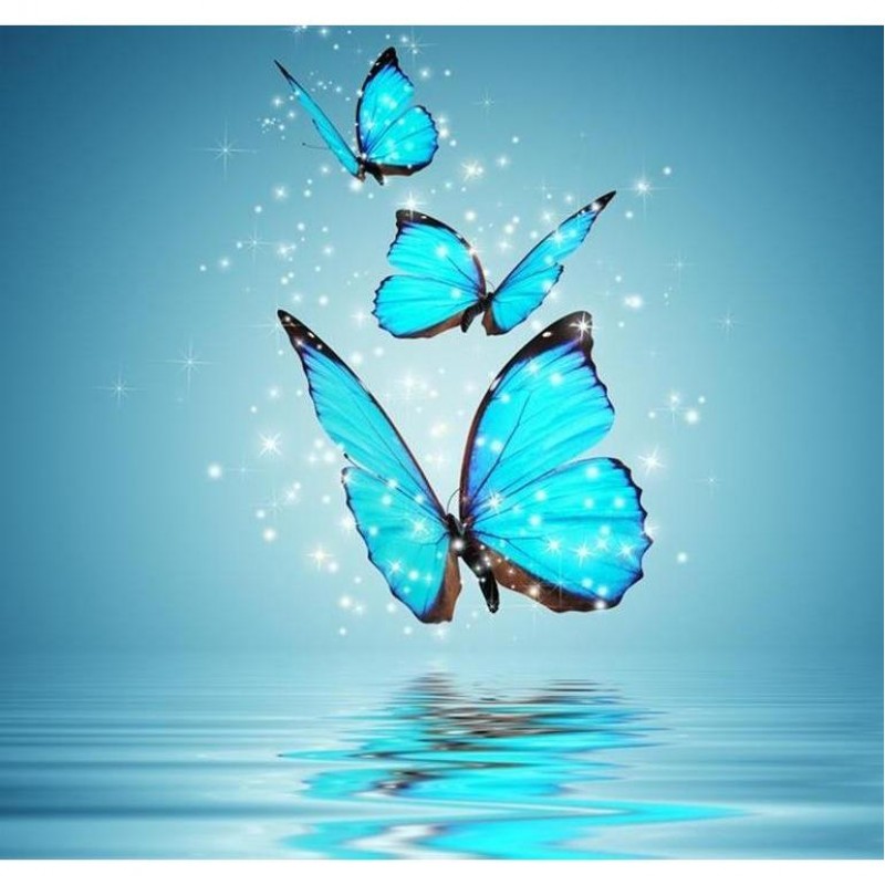 Blue Butterfly 5D DI...