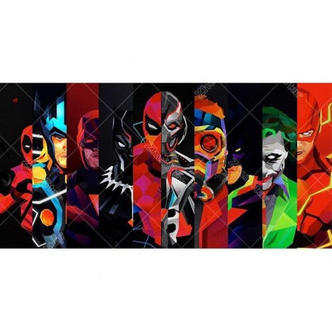 Cartoon Hero 5D DIY Paint By Diamond Kit