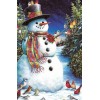 Snowman & Birds 5D DIY Paint By Diamond Kit
