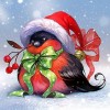 Christmas Bird 5D DIY Paint By Diamond Kit
