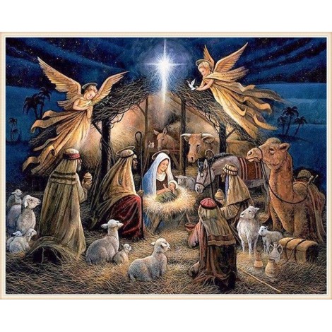 Angels Blessing Jesus Christ 5D DIY Paint By Diamond Kit