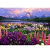 Snow Capped Mountains & Flowers 5D DIY Paint By Diamond Kit
