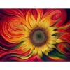 Swirly Sunflower 5D DIY Paint By Diamond Kit