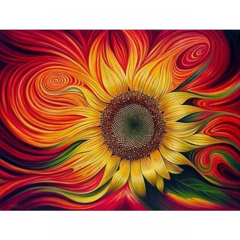 Swirly Sunflower 5D DIY P...