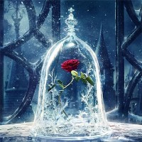Red Rose In Glass 5D DIY ...
