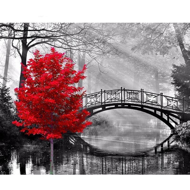Red Tree and Bridge ...