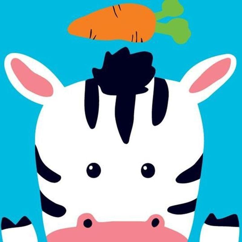 Peek-a-Boo Zebra 5D DIY P...