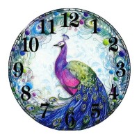 Peacock Clock 5D DIY Pain...